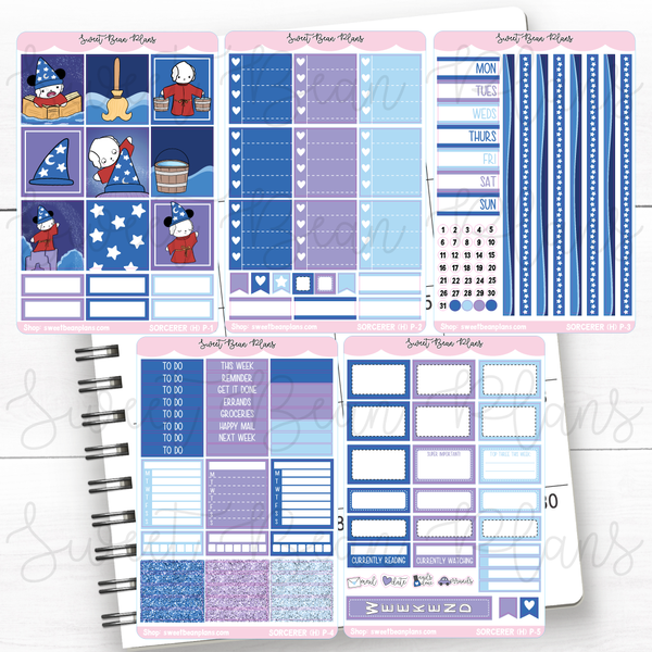 Lavender Fall Weekly Kit Vinyl Planner Stickers