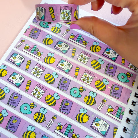 Holo Foil Planner Bees Washi Tape