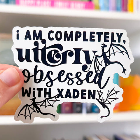 Obsessed With Xaden Vinyl Die Cut | Fourth Wing OFFICIALLY LICENSED