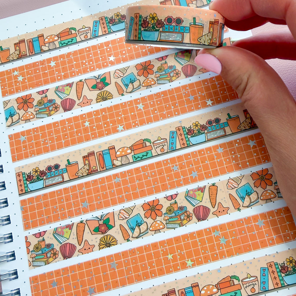 Holo Foil May 2026 Bookshelf Washi Tape