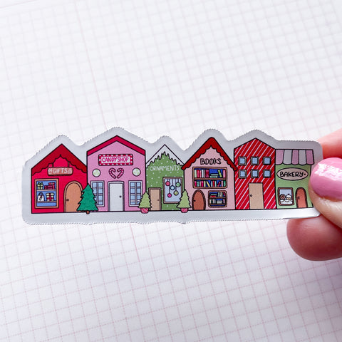 Christmas Town Vinyl Die Cut Sticker