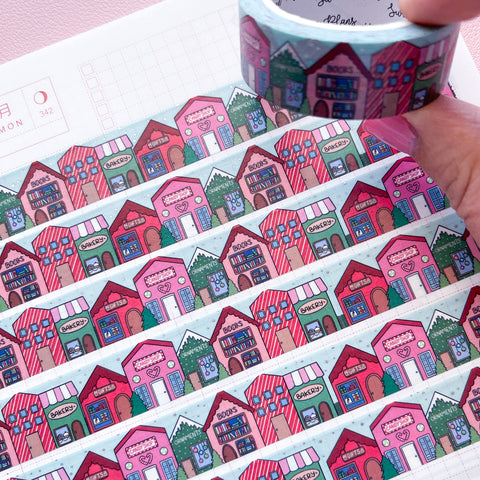 Holo Foil Christmas Town Washi Tape (15mm)