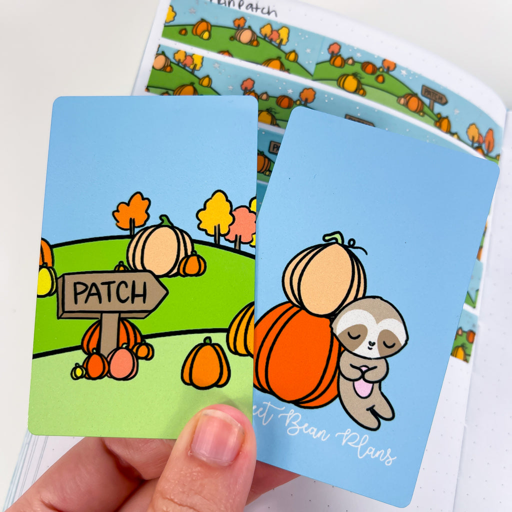 Pumpkin Patch Washi Card