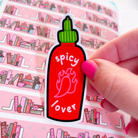 Spicy Lover Sauce Vinyl Die Cut Sticker