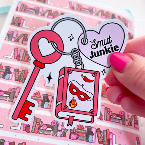 Smut Key Chain Vinyl Die Cut Sticker