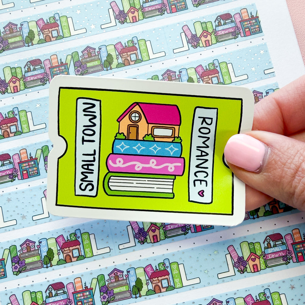 Small Town Romance Ticket Vinyl Die Cut Sticker