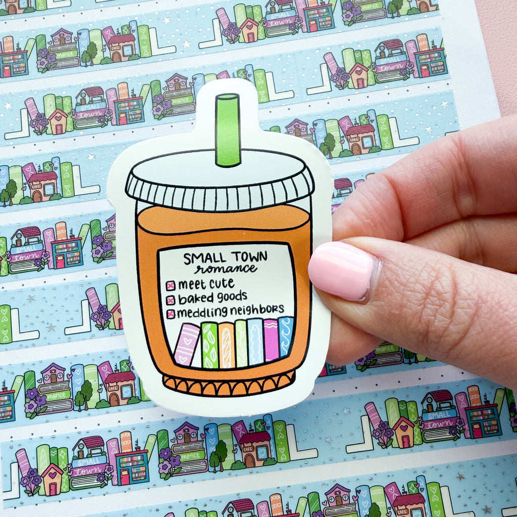 Small Town Coffee Order Vinyl Die Cut Sticker
