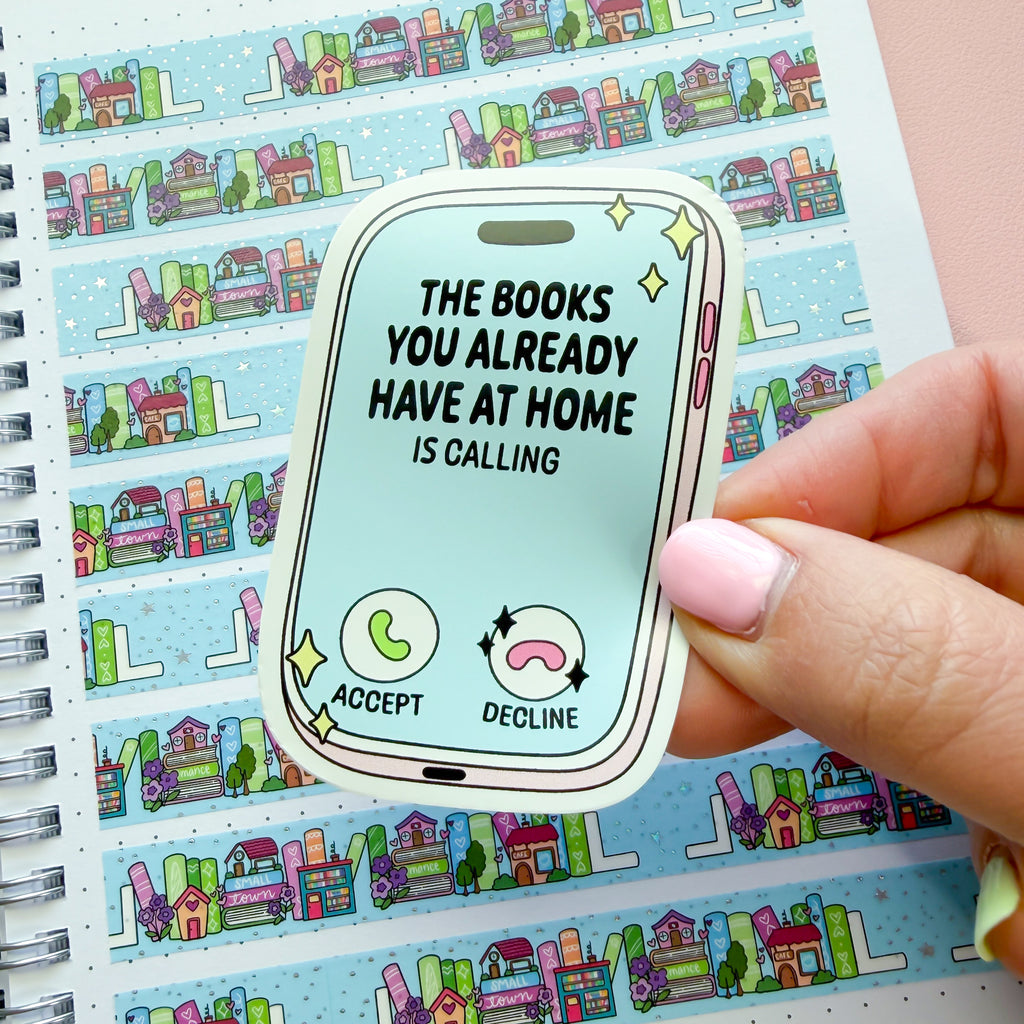 Books Are Calling Vinyl Die Cut Sticker