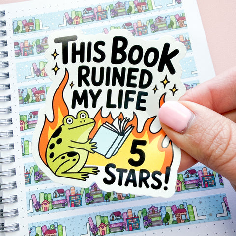 This Book Ruined My Life Vinyl Die Cut Sticker