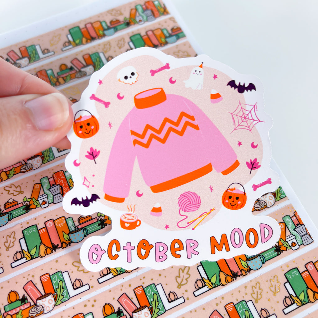 October Mood Premium Vinyl Sticker