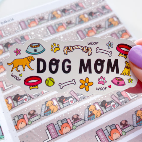 Dog Mom Vinyl Die Cut Sticker