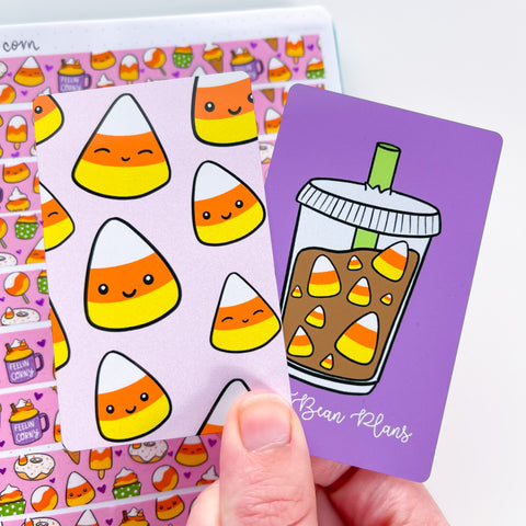 Cute Candy Corn Washi Card