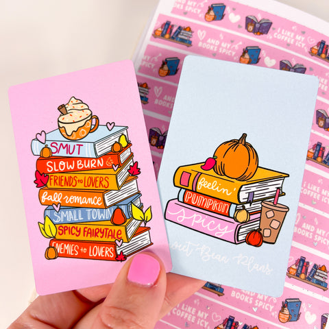 Pumpkin Spicy Books Washi Card