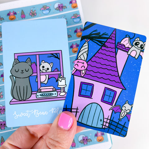Batty House Washi Card