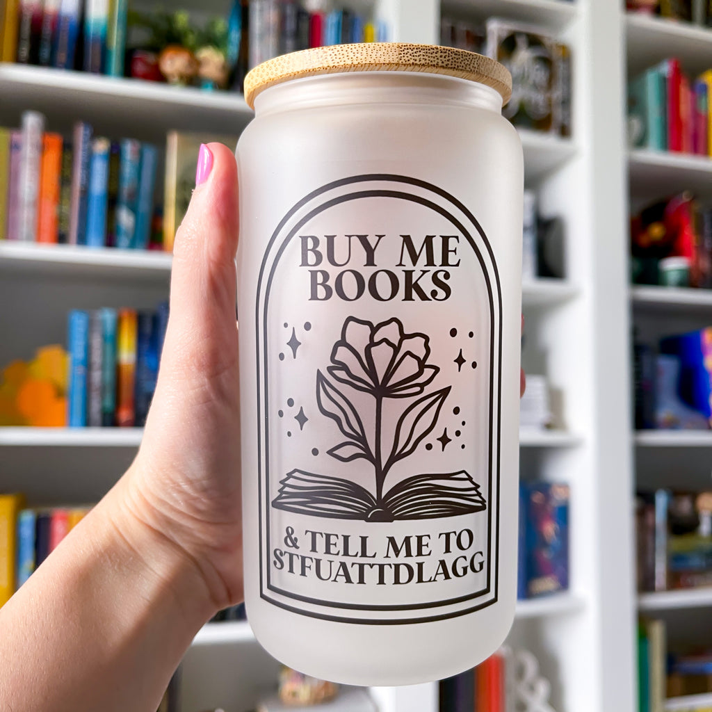Buy Me Smut Books Frosted Can Glass