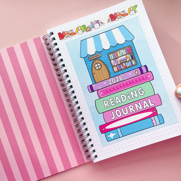 Romance Reader Spiral Dot Grid Notebook