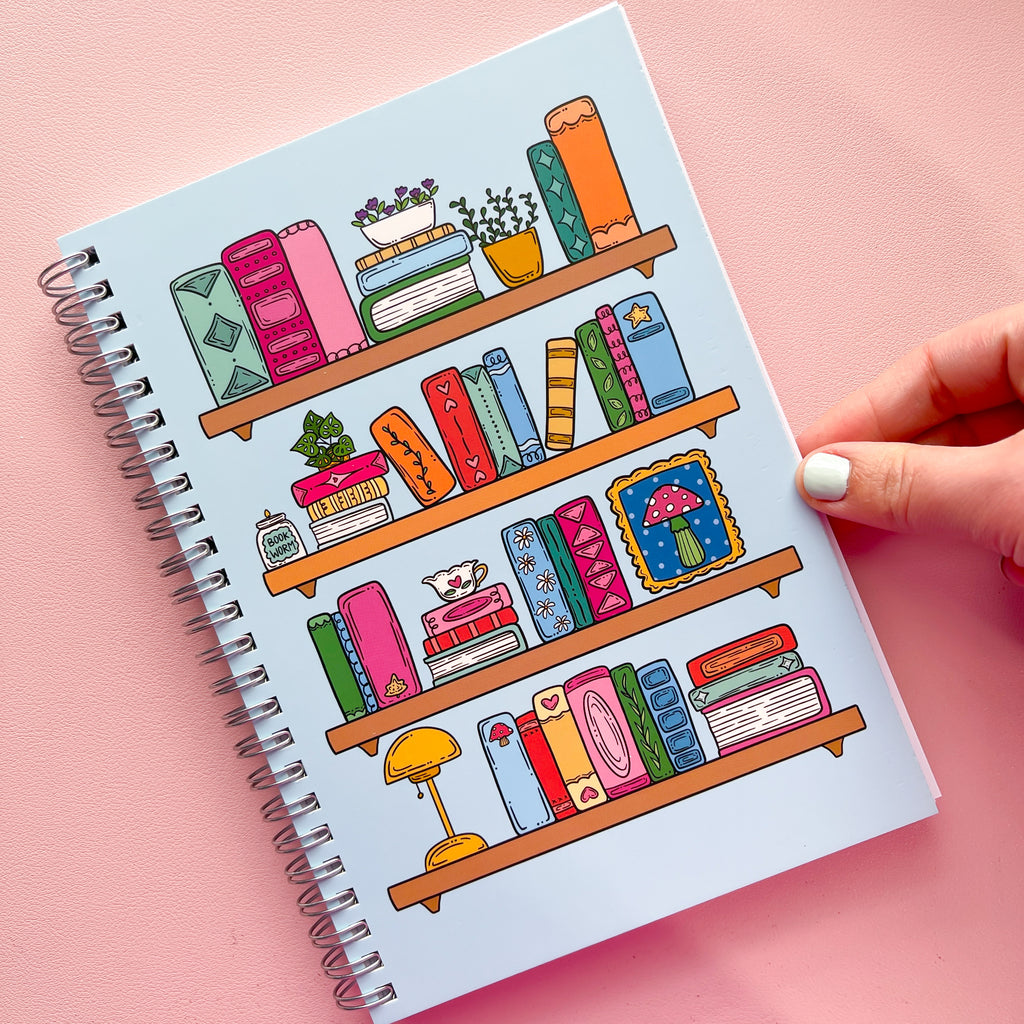 Bookish Spiral Dot Grid Notebook