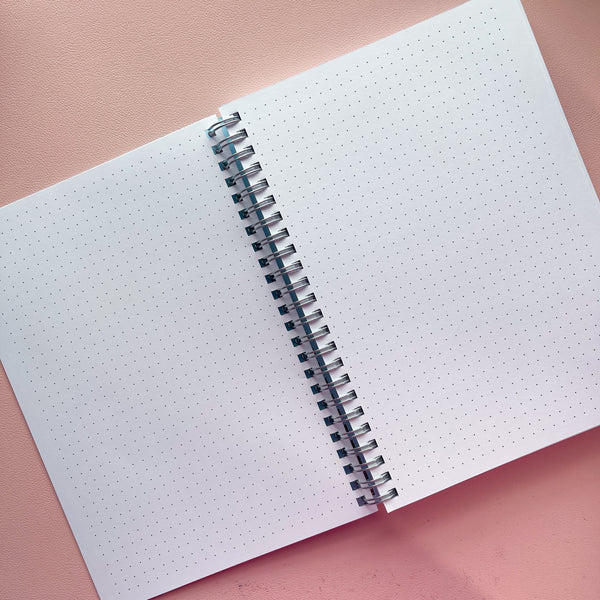 Bookish Spiral Dot Grid Notebook