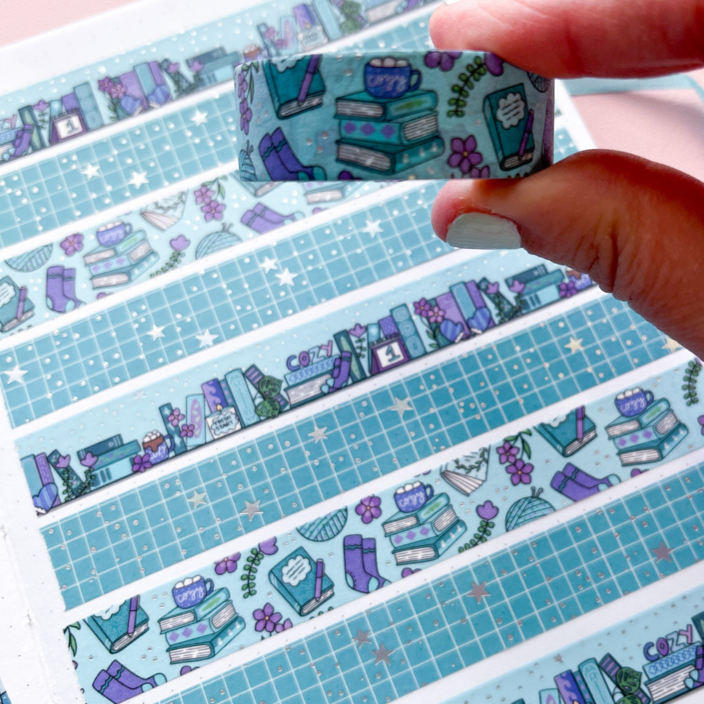 Holo Foil Jan Doodles Washi Tape (15mm)