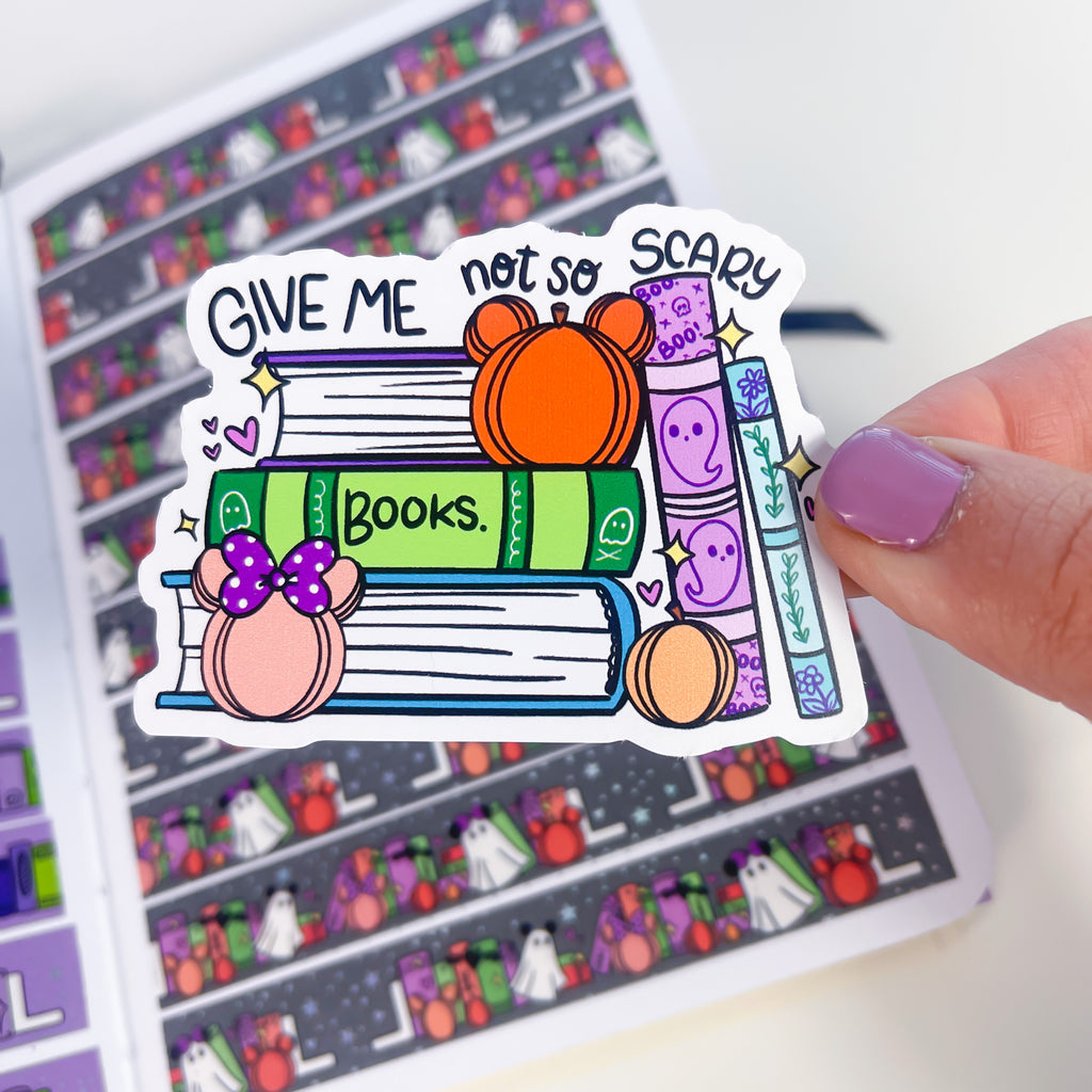 Not So Scary Books Premium Vinyl Die Cut