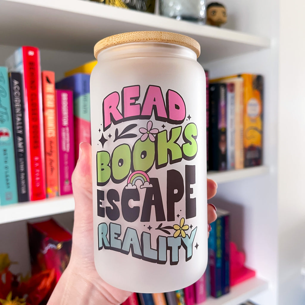 Read Escape Reality Frosted Can Glass