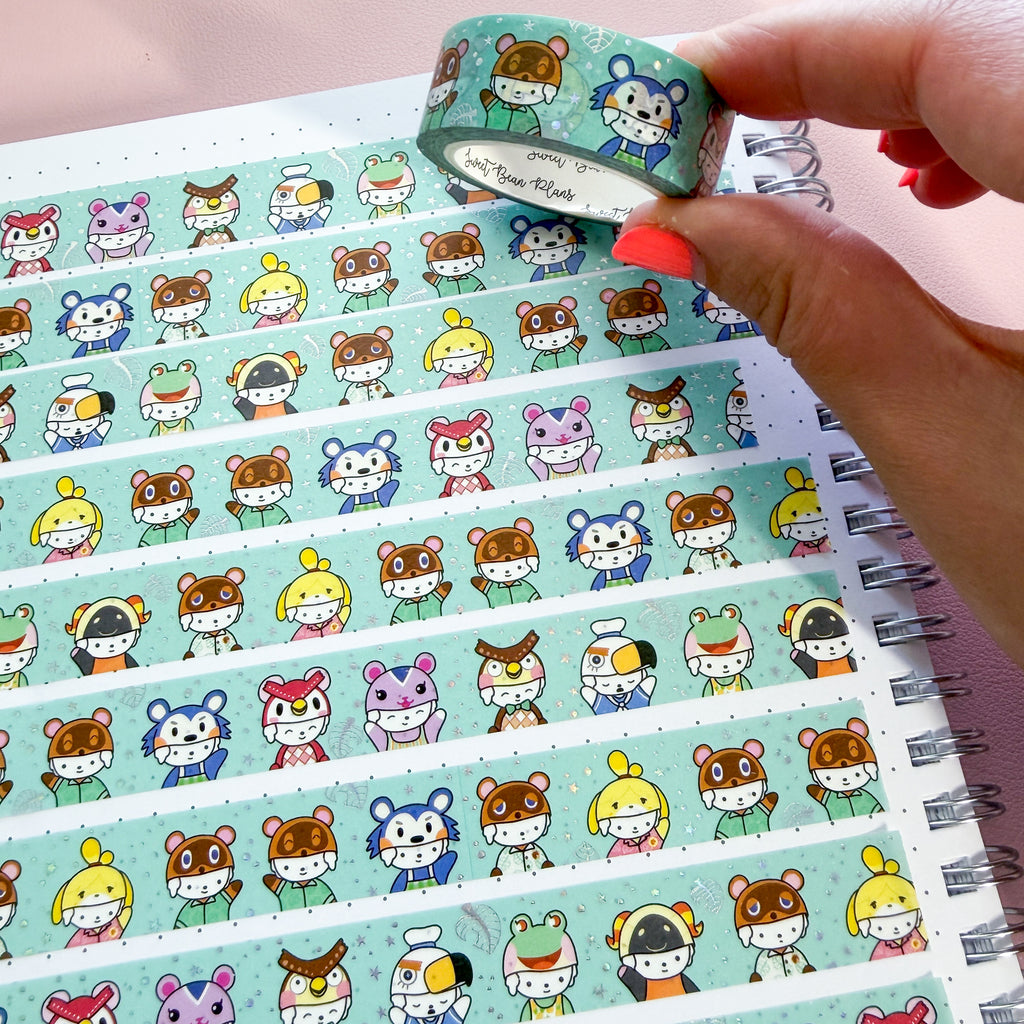 Holo Foil AC Game Bean Washi Tape (15mm)