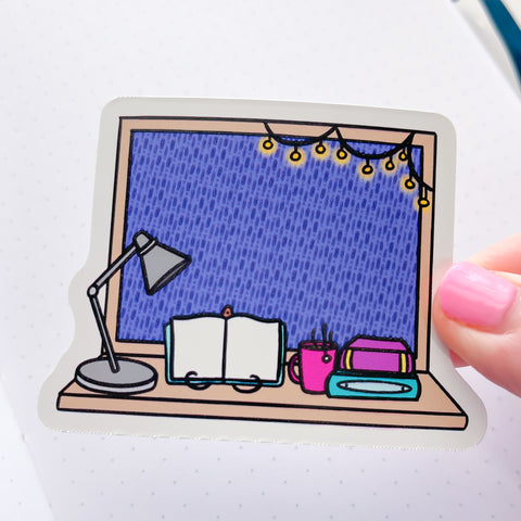Rainy Window Vinyl Die Cut Sticker