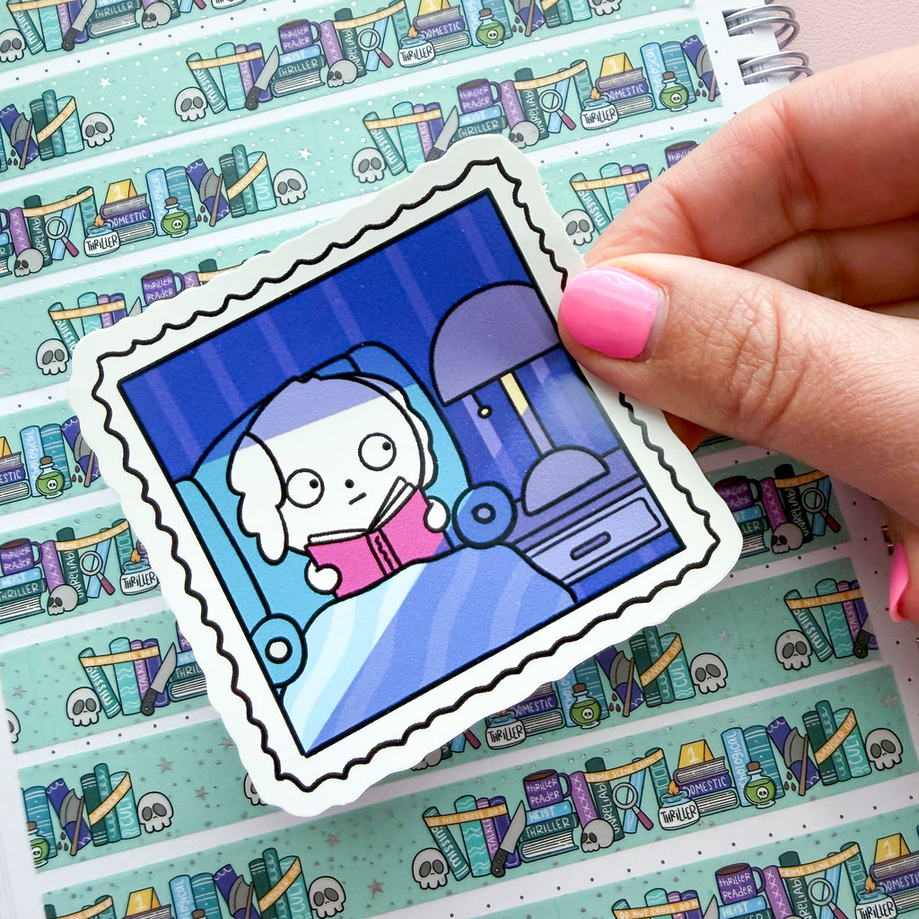 Thriller Bean Stamp Vinyl Die Cut Sticker