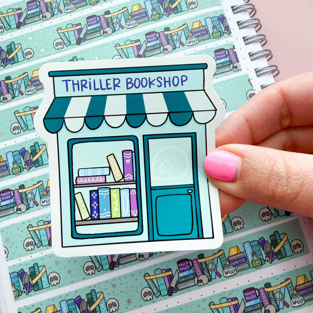 Thriller Bookshop Vinyl Die Cut Sticker
