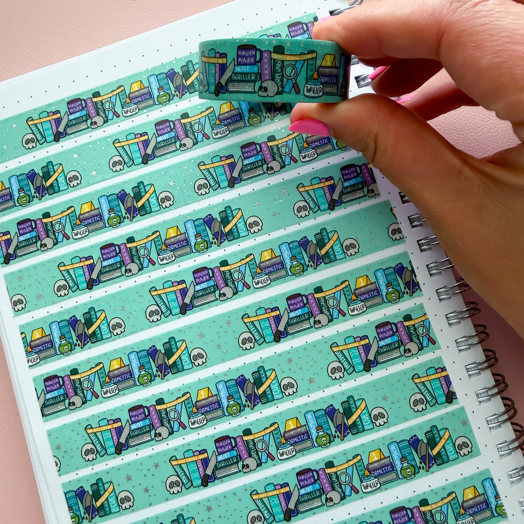 Holo Foil Thriller Bookshelf 3.0 Washi Tape (15mm)