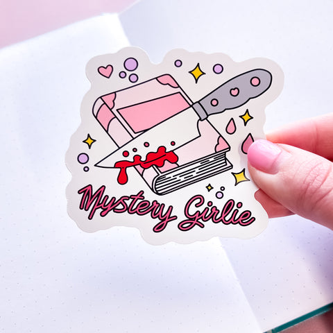 Mystery Girlie Vinyl Die Cut Sticker