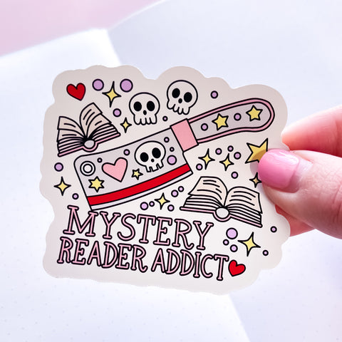 Mystery Addict Vinyl Die Cut Sticker
