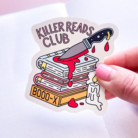 Killer Reads Vinyl Die Cut Sticker