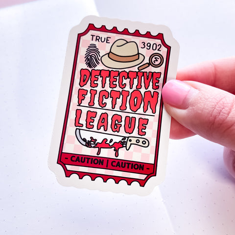 Detective Fiction Vinyl Die Cut Sticker