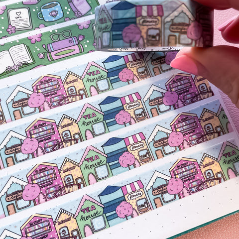 Holo Foil Blossom Town Washi Tape (15mm)
