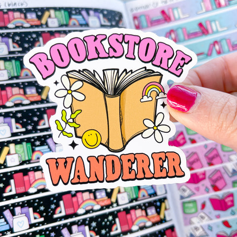 Bookstore Wanderer Vinyl Die Cut Sticker