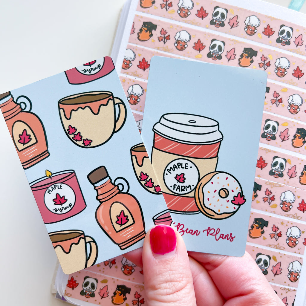 Maple Friends Washi Card