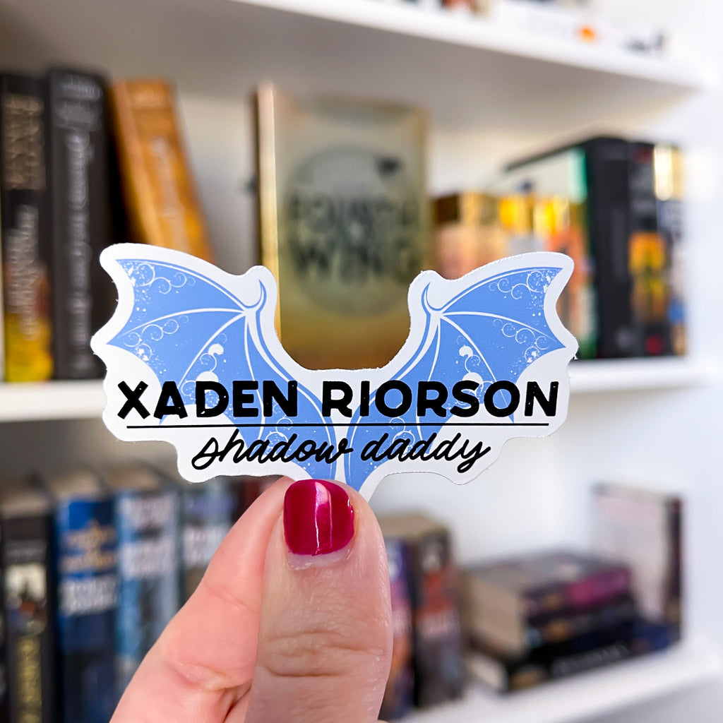Xaden Shadow Daddy Vinyl Sticker | Fourth Wing OFFICIALLY LICENSED ...