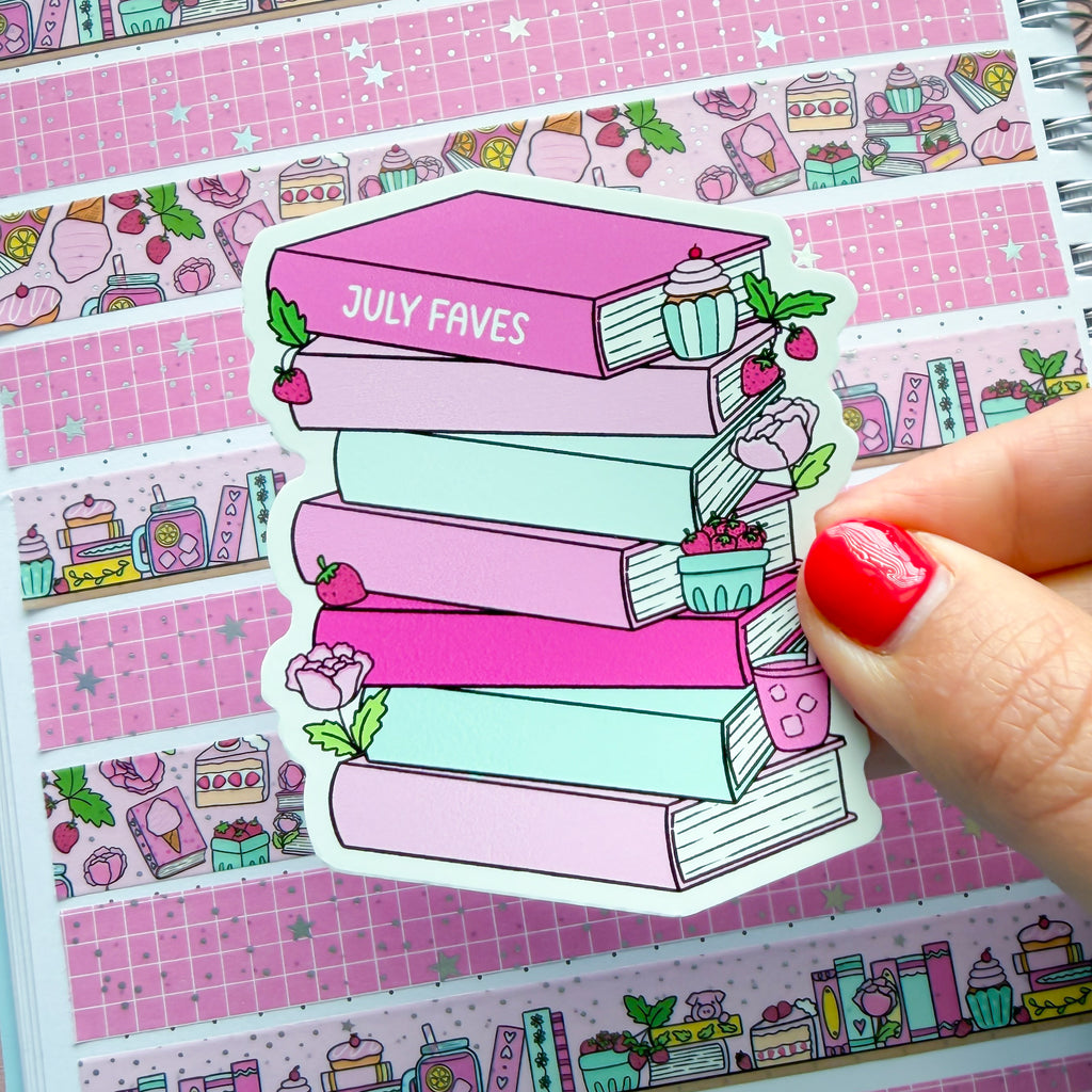 July 2026 Faves Vinyl Die Cut Sticker