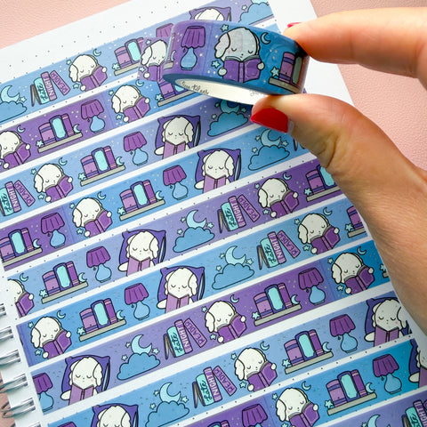 Holo Foil Late Night Reader Washi Tape (15mm)