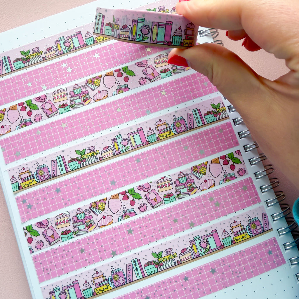 Holo Foil July 2026 Bookshelf Washi Tape (15mm)