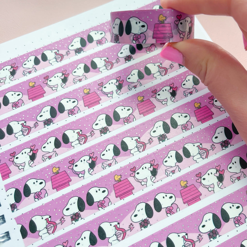Holo Foil Puppy Love Washi Tape (15mm)