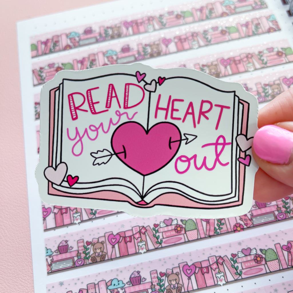 Read Your Heart Out Vinyl Die Cut Sticker