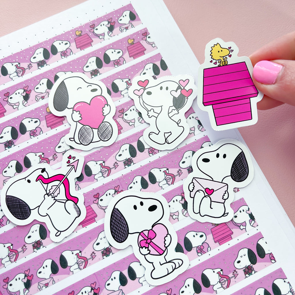 Puppy Love Bundle Mini Vinyl Die Cut Stickers (6)
