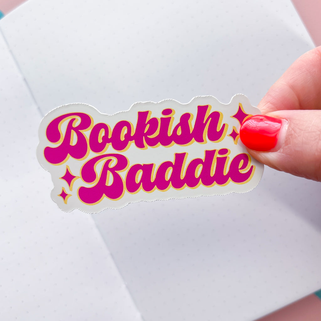 Bookish Baddie Vinyl Die Cut Sticker