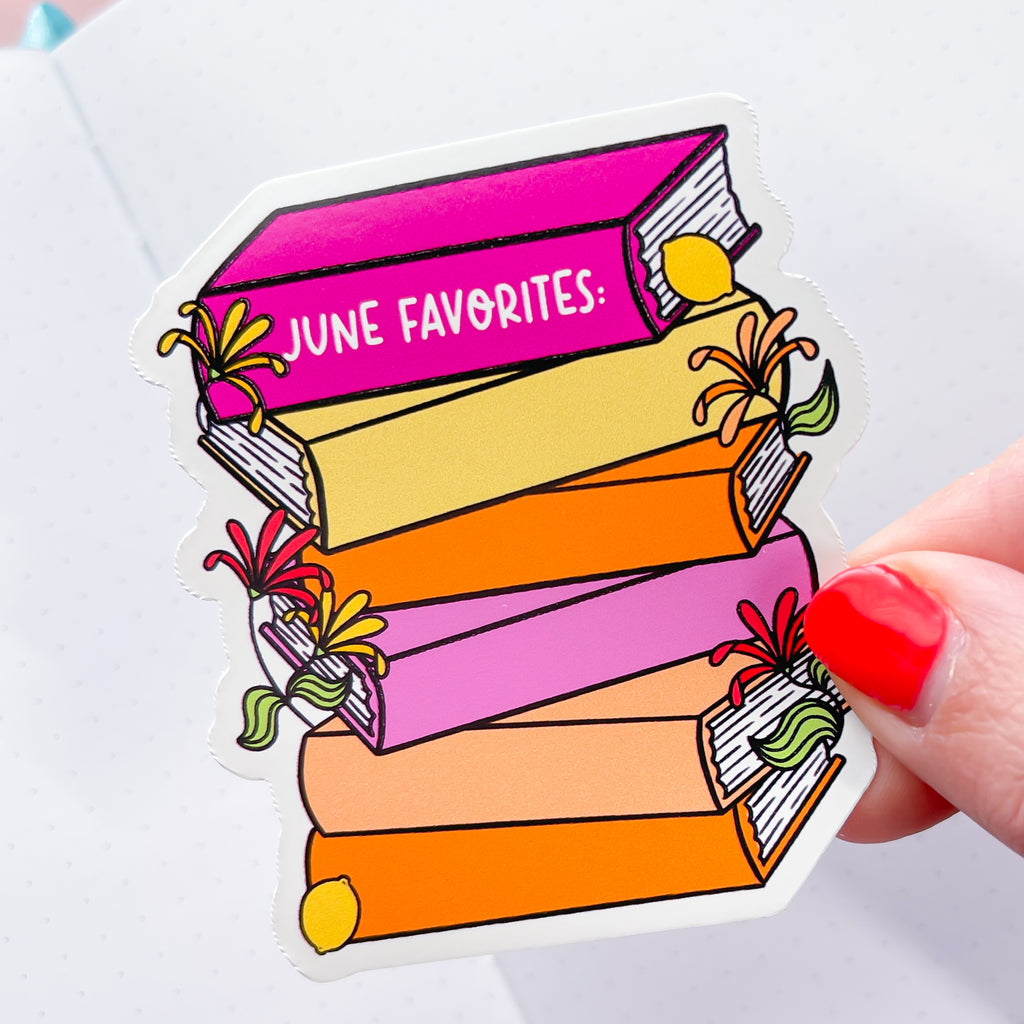 June Favorites 2025 Vinyl Die Cut Sticker