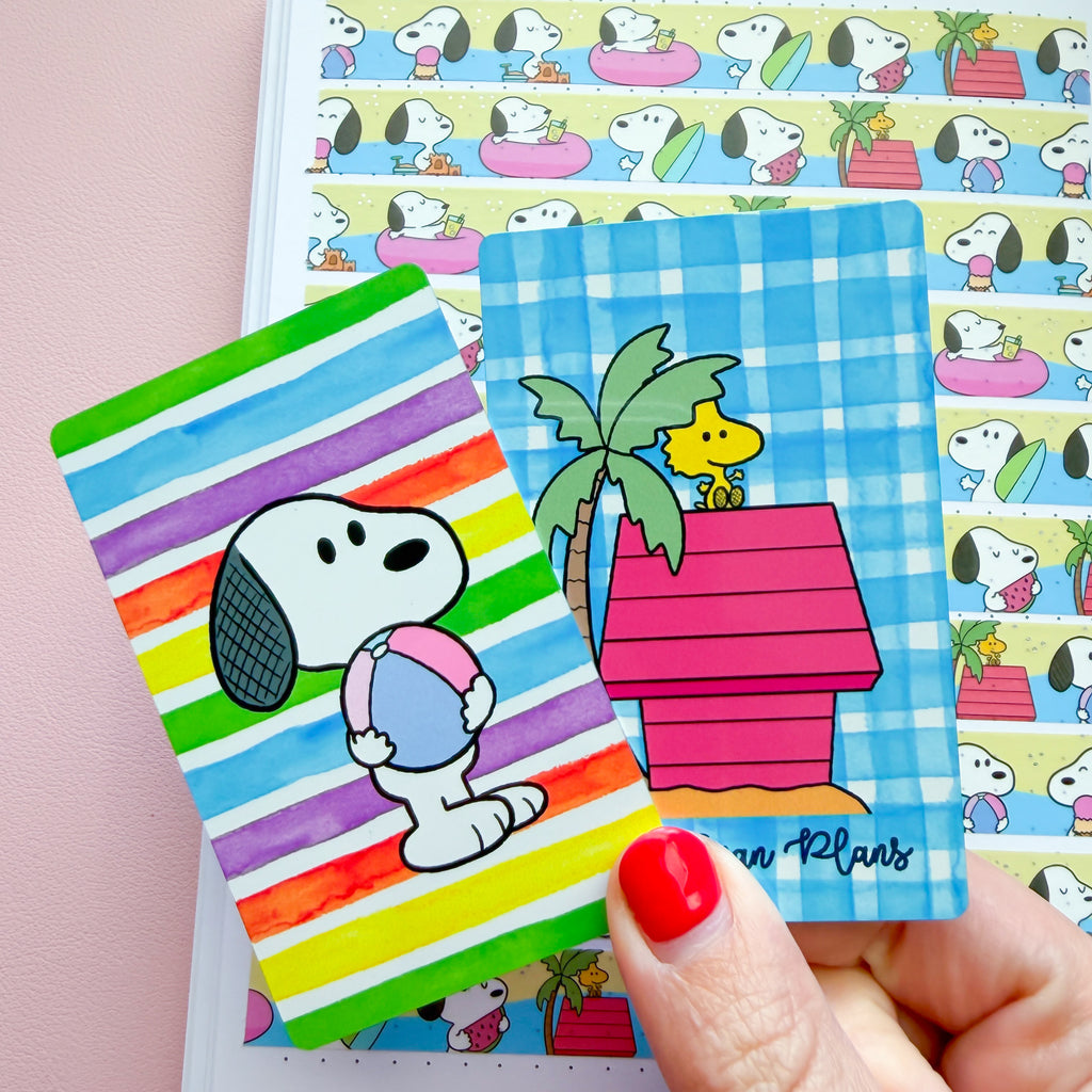 Summer Puppy Washi Card