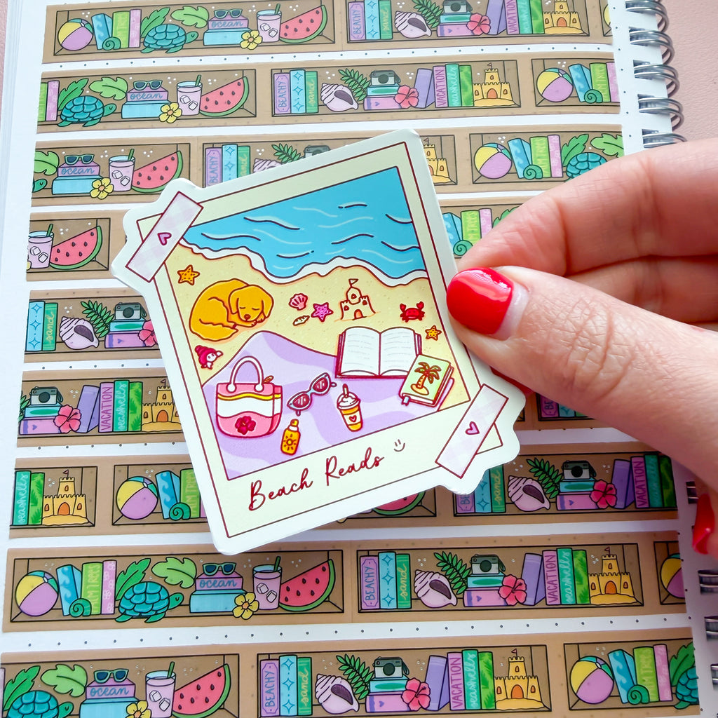 Beachy Photograph Vinyl Die Cut Sticker