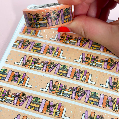 Holo Foil June Bookshelf 2025 Washi Tape (15mm)