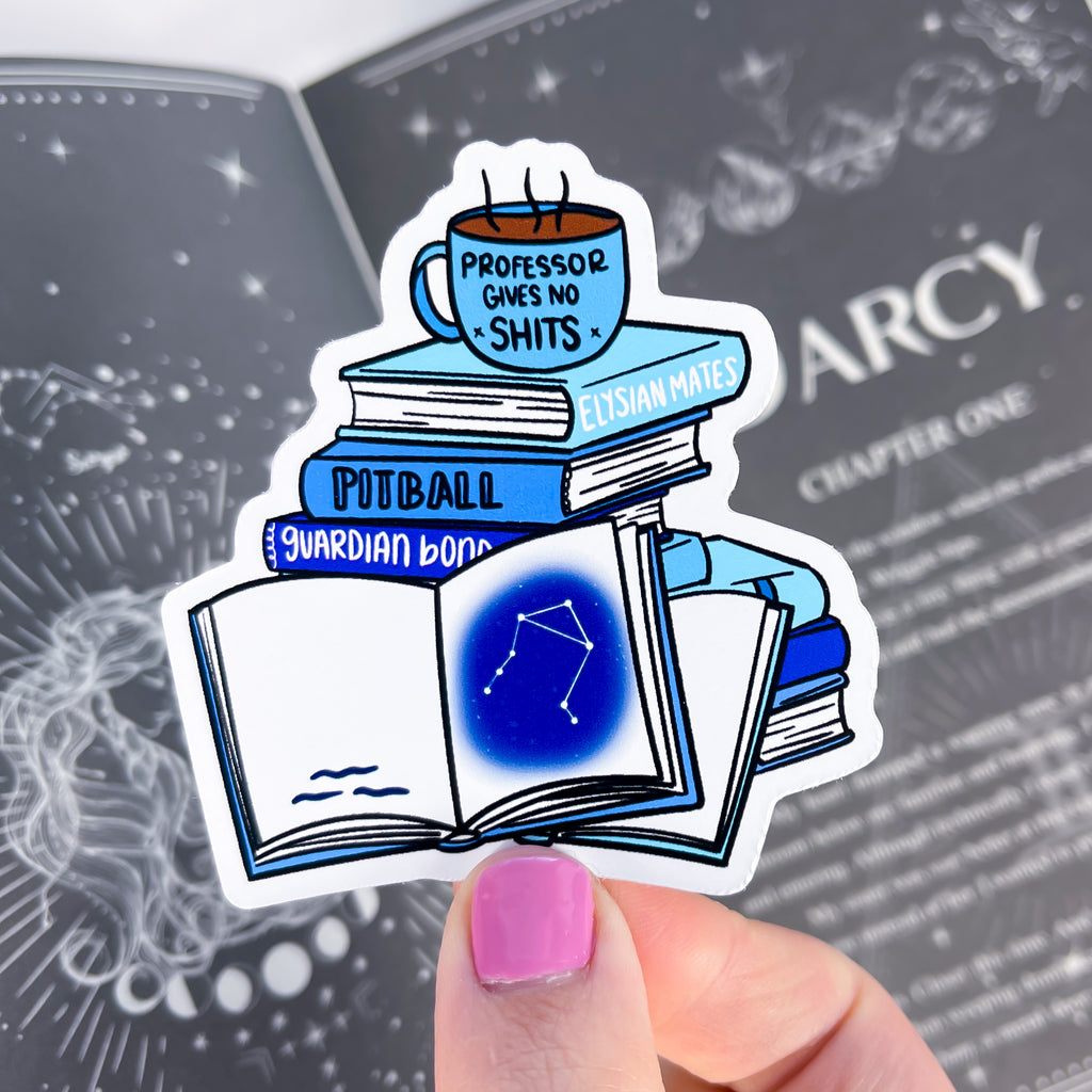 Orion's Book Stack Vinyl Sticker | Zodiac Academy OFFICIALLY LICENSED